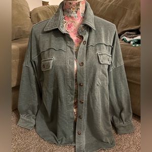 Pink lily green stacket sz S